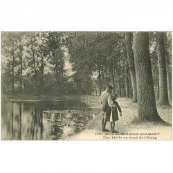 92 MEUDON-CLAMART. Une Idylle au bord de l'Etang dans le Bois 1907