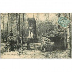 carte postale ancienne 92 MEUDON. Bois Clamart. Menhirs et Dolmens 1906