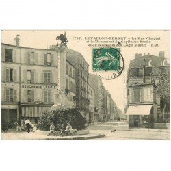 92 LEVALLOIS-PERRET. Boucherie Lanoix rue Chaptal 1912