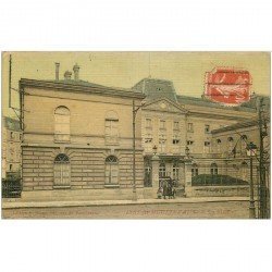 92 ISSY LES MOULINEAUX. La Mairie 1918 belle carte toilée animation