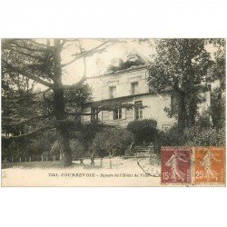 carte postale ancienne 92 COURBEVOIE. Square Hôtel de Ville 1926