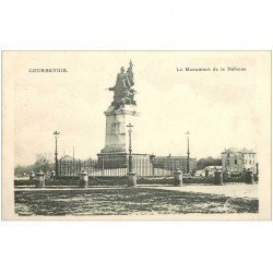 carte postale ancienne 92 COURBEVOIE. Monument de la Défense