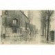 carte postale ancienne 92 COURBEVOIE. Commerce en bas du Pont pendant la Crue de 1910