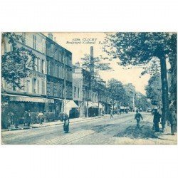 carte postale ancienne 92 CLICHY. Restaurant de la Mairie Boulevard National