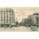carte postale ancienne 92 CLICHY. Place Victor Hugo et Boulevard National 1906 Epicerie Fournel