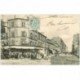 carte postale ancienne 92 CLICHY. Attelage livraison de boissons sur la rue du Bois 1905