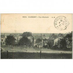 carte postale ancienne 92 CLAMART. Vue générale sur la Ville 1922