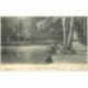 carte postale ancienne 92 CLAMART. Pêcheurs à la Ligne à l'Etang de Trivaux 1904