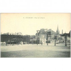 carte postale ancienne 92 CLAMART. Place de la Mairie Pâtisserie et Café Buvette avec vespasiennes