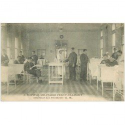 carte postale ancienne 92 CLAMART. Hôpital Militaire Percy intérieur des Pavillons 1922. Nombreuses rainures et plis