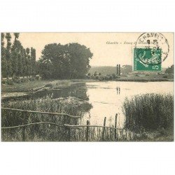 carte postale ancienne 92 CHAVILLE. Etang de Brisemiche 1909