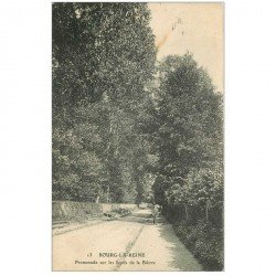 carte postale ancienne 92 BOURG LA REINE. Promenade bords de la Bièvre 1913