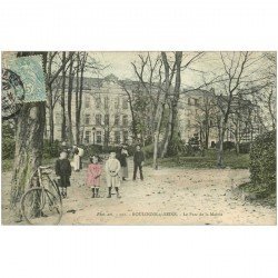 92 BOULOGNE-SUR-SEINE. Enfants au Parc de la Mairie. Carte colorisée vers 1905