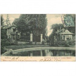 carte postale ancienne 92 BELLEVUE. Rond Point et Bassin Avenue Mélanie 1904