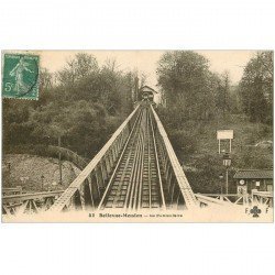 carte postale ancienne 92 BELLEVUE. Le Funiculaire 1909