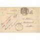 carte postale ancienne 92 BECON. Ile de la Jatte. Timbre Taxe 1916 et pli coin droit