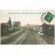 92 BECON-LES-BRUYERES. Train dans la Gare vue du Pont des Couronnes 1908