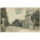 carte postale ancienne 92 BECON LES BRUYERES. Rue de l'Aube 1906. Grand pli coin droit
