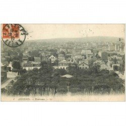carte postale ancienne 92 ASNIERES SUR SEINE. Panorama 1911 ou 1917