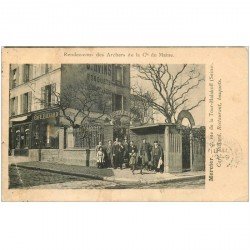 carte postale ancienne 92 MALAKOFF. Mercier 2 Rue de la Tour. Café Billard Bosquets. RDV des Archers du Maine 1906