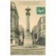 carte postale ancienne 92 LEVALLOIS PERRET. Place Chaptal Monument Capitaine Braün Maréchal des Logis Marin 1909 Café