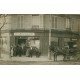 PARIS OU BANLIEUE. Bel attelage devant le Café billard Zurbach. Photo carte postale ancienne