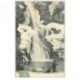 carte postale ancienne 04 COLMARS-LES-ALPES. Pêcheur Cascade de la Lance 1906