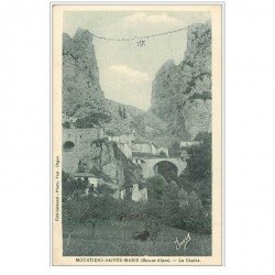 carte postale ancienne 04 MOUSTIERS-SAINTE-MARIE. La Chaîne