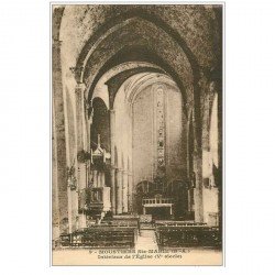 carte postale ancienne 04 MOUSTIERS-SAINTE-MARIE. L'Eglise intérieur