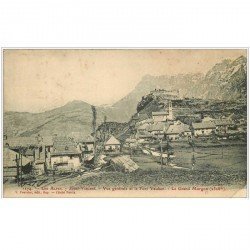 carte postale ancienne 04 SAINT-VINCENT. Fort Vauban et le Grand Morgon 1907 (pli coin droit)...