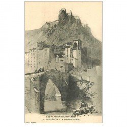 carte postale ancienne 04 SISTERON. La Gardette en 1828