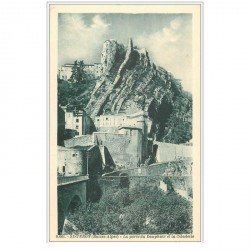 carte postale ancienne 04 SISTERON. Porte du Dauphiné et Citadelle