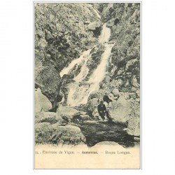 30 AUMESSAS. Roque longue Torrent 1906 avec personnages assis