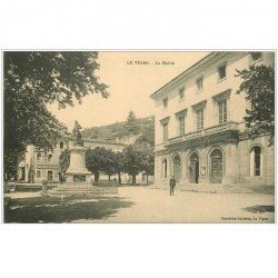 carte postale ancienne 30 LE VIGAN. La Mairie et la Poste