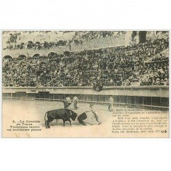 carte postale ancienne 30 NIMES. Corrida de Toros troisième phase