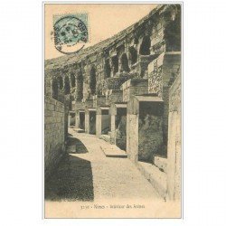 carte postale ancienne 30 NIMES. Intérieur des Arènes 1905