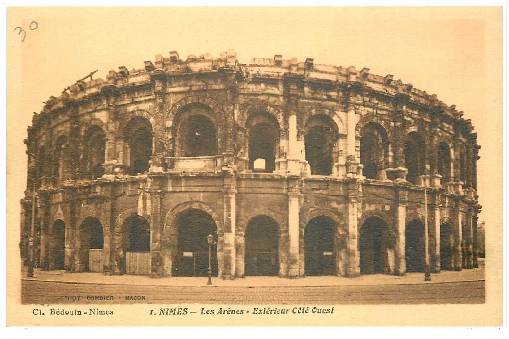 Carte Postale Ancienne CPA 30 - Nîmes, Vue Extérieure Des Arènes