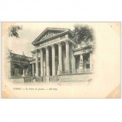 carte postale ancienne 30 NIMES. Palais de Justice vers 1900