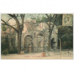 carte postale ancienne 30 NIMES. Temple de Diane 1906