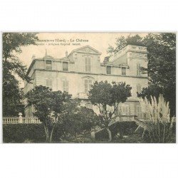 carte postale ancienne 30 SAUVETERRE. Le Château 1911
