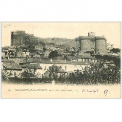 carte postale ancienne 30 VILLENEUVE-LES-AVIGNON. Fort Saint-André 1903