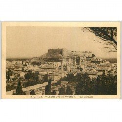 carte postale ancienne 30 VILLENEUVE-LES-AVIGNON. Vue générale