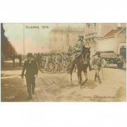 carte postale ancienne 80 AMIENS. Arrivée des Soldats Turcos Guerre 1914