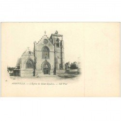 carte postale ancienne 80 ABBEVILLE. Carte pionnière vers 1900 Eglise Saint Sépulcre