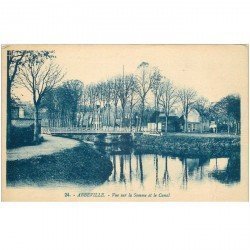 carte postale ancienne 80 ABBEVILLE. La Somme et le Canal