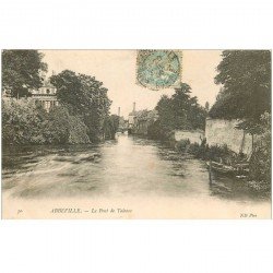 carte postale ancienne 80 ABBEVILLE. Le Pont de Talence 1906