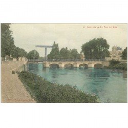 carte postale ancienne 80 ABBEVILLE. Le Pont des Prés vers 1900