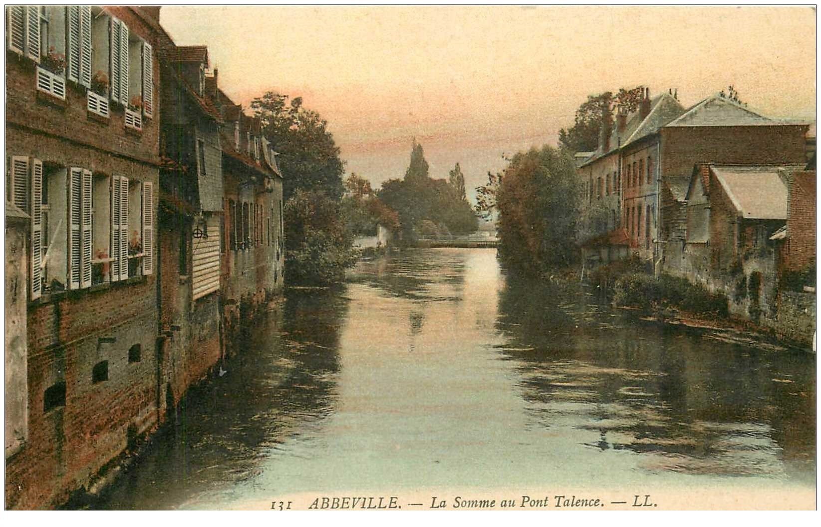 carte postale ancienne 80 ABBEVILLE. Pont de Talence la Somme