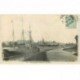 carte postale ancienne 80 ABBEVILLE. Voilier dans le Port 1906