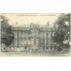 carte postale ancienne 80 AILLY-SUR-NOYE. Château de Chaussoy (en l'état)...